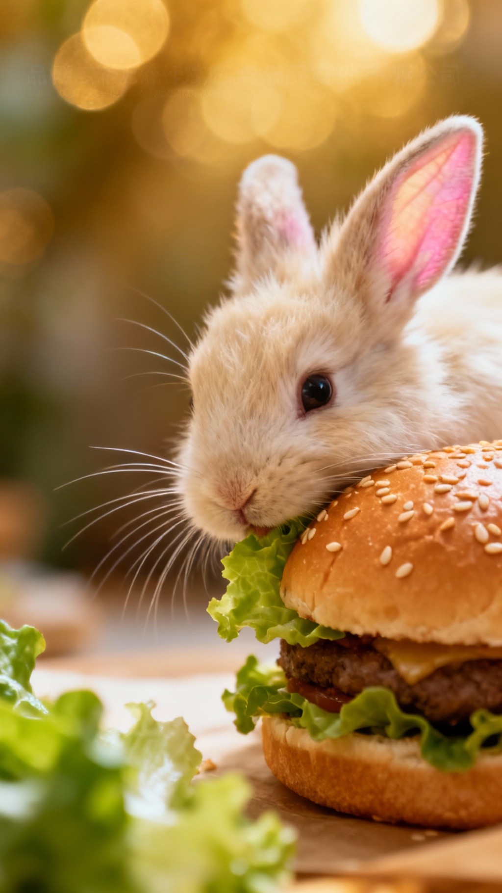 Free Bunny Meets Burger Image - Bunny, Rabbit, Hamburger | Download at ...