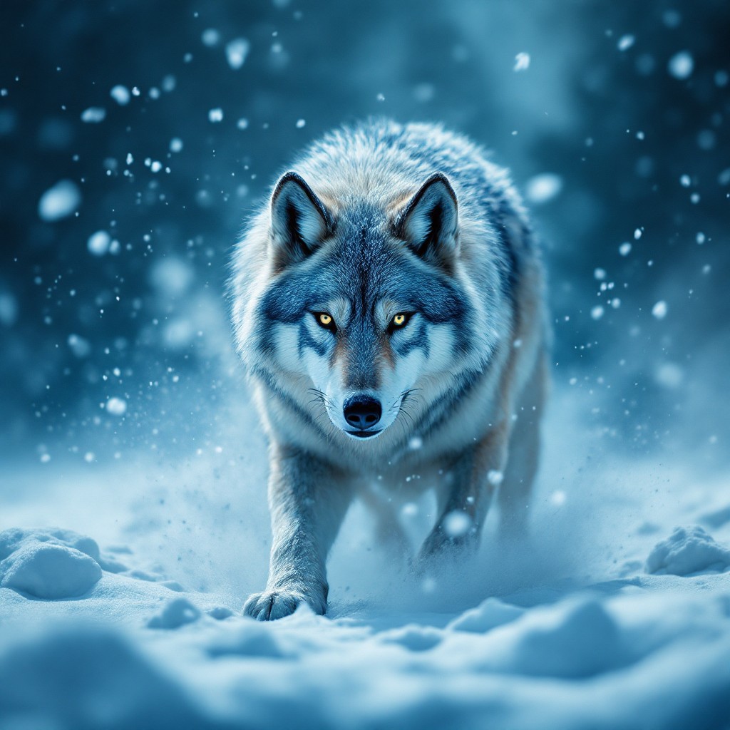 Free Winter Wolf Warrior Image - Wolf, Winter, Snow | Download at StockCake