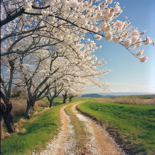 Free Blossoming Country Road Image - Spring, Blossoms, Trees | Download ...