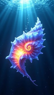 Free Luminous Spiral Shell Image - Seashell, Nautilus, Spiral ...