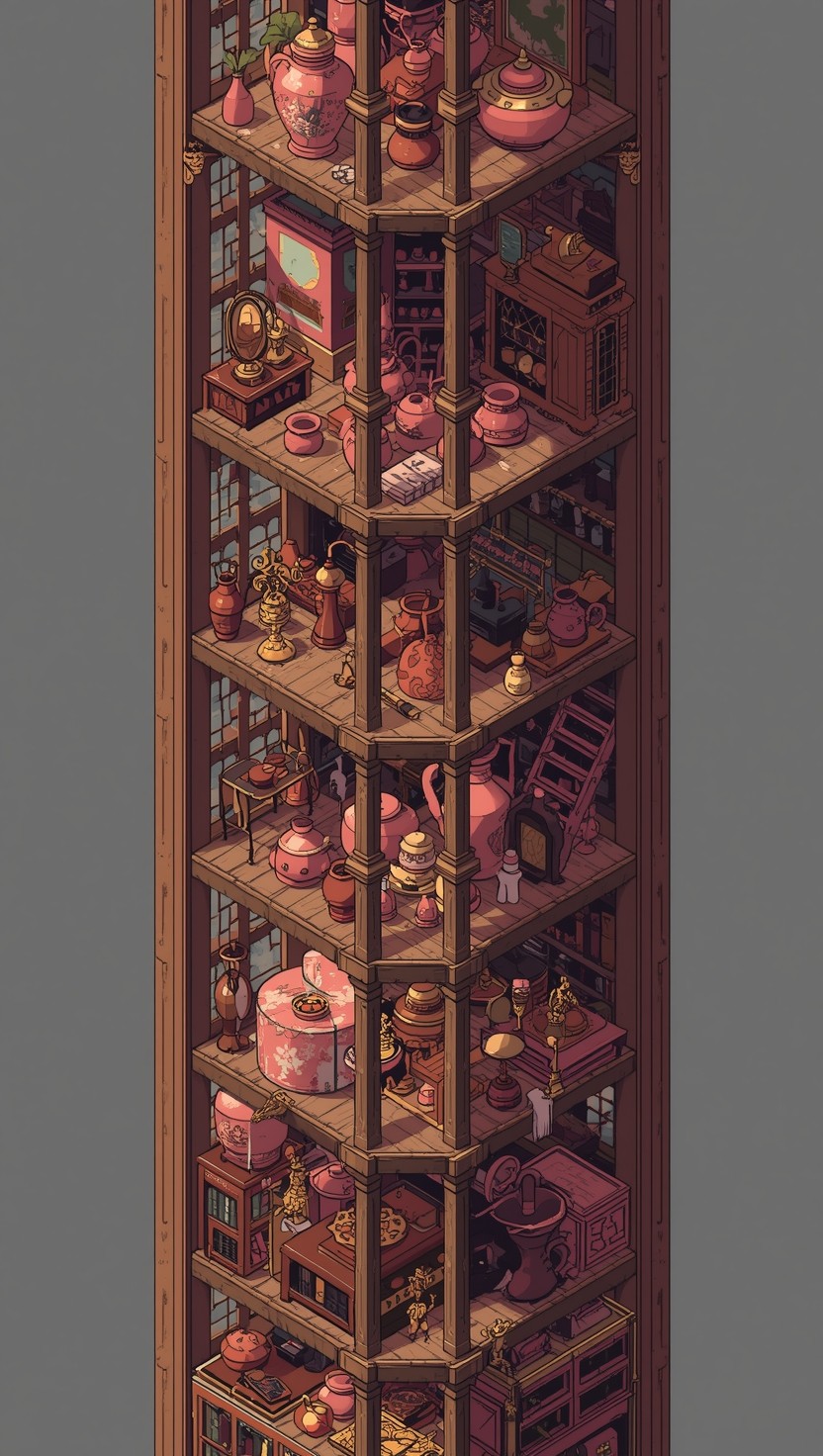Free Pixelated Treasure Tower Photo - Isometric, Pixelart, Tower ...