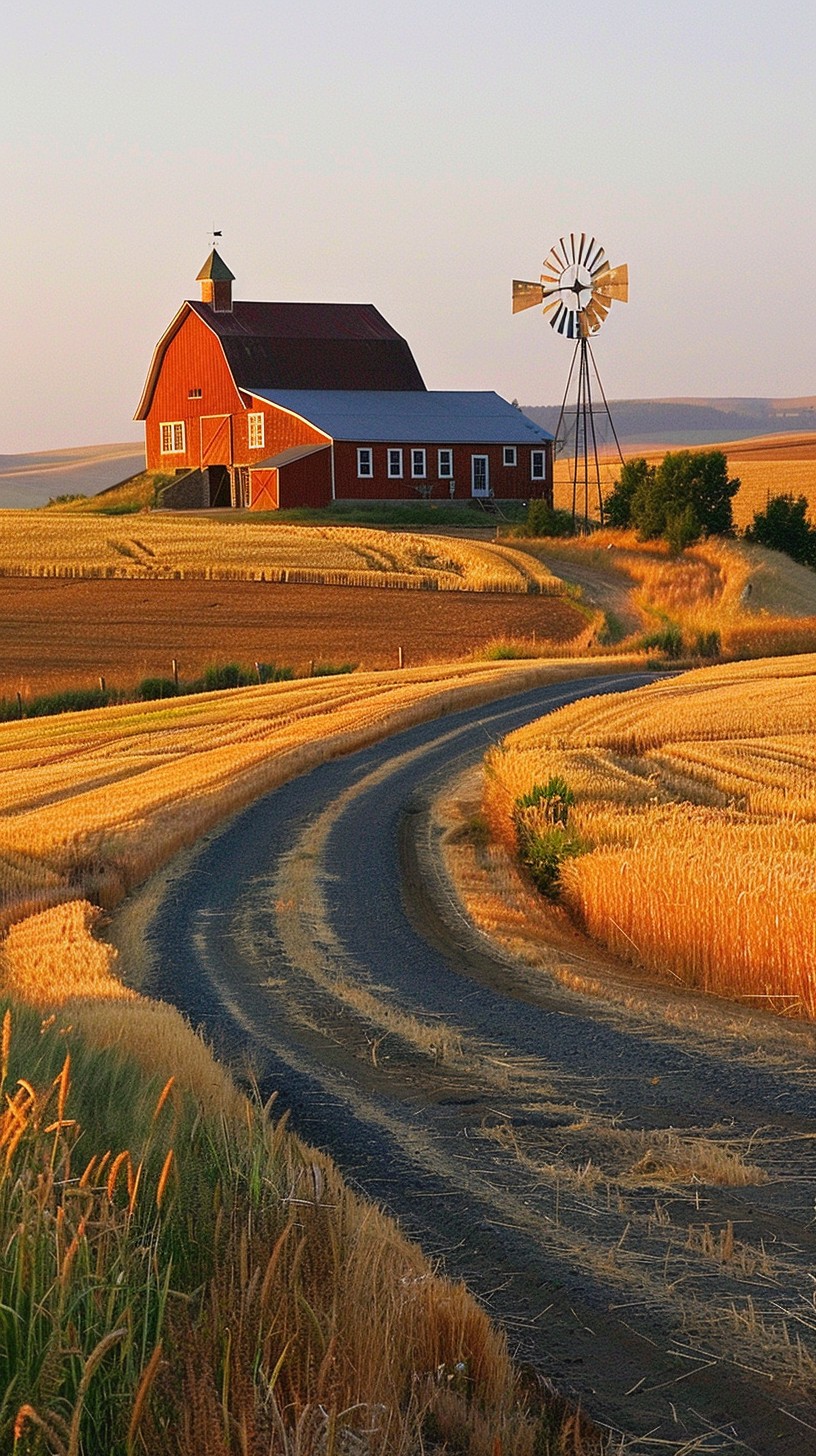 Rustric Farm Free Rustic Farm Sunset Image - Rural, Sunset, Barn | Download at StockCake