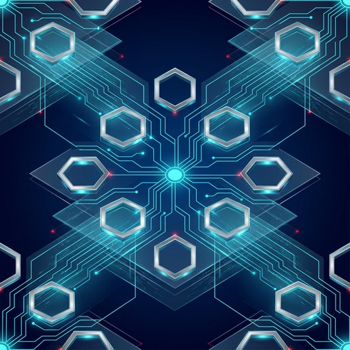 Free Glowing Circuit Pattern Image - Hexagonal, Cybersecurity, Network ...
