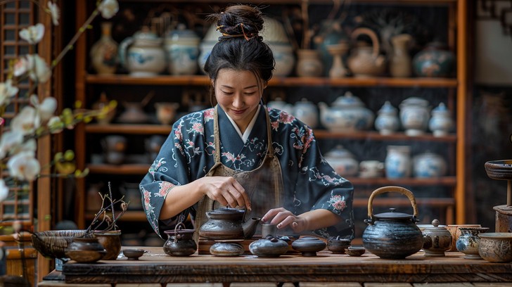 Free Tea shop preparation Image - Tea, Woman, Traditional | Download at ...