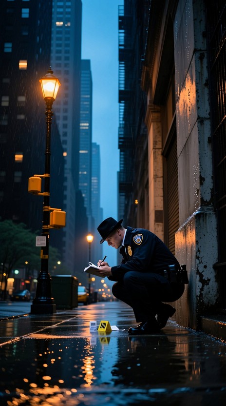 Police Reflection Free Night City Detective Image - Detective, Police, Investigation ...