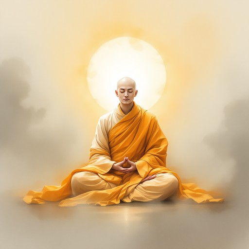 Meditator Radiating Light Free Luminous Meditation Scene Image - Meditation, Zen, Spiritual ...