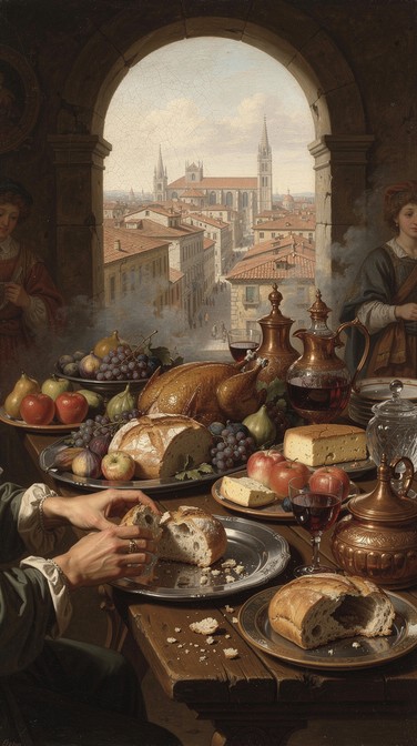 Red Renaissance Painitng Free Renaissance Feast Painting Image - Renaissance, Feast, Banquet ...