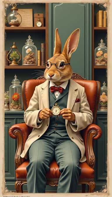 Free Scholarly Rabbit Professor Image | Download at StockCake
