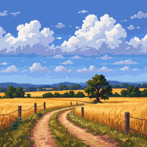 Free Sunset Pixel Path Image - Pixelart, Sunset, Path | Download at ...
