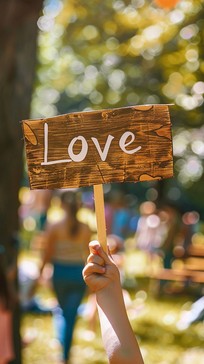Free Hanging Love Sign Image - Love, Sign, Hand | Download at StockCake