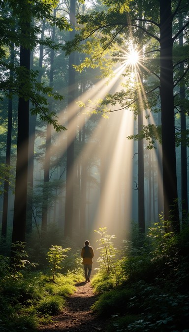 Free Magical Forest Light Image - Sunbeams, Forest, Trees | Download at ...
