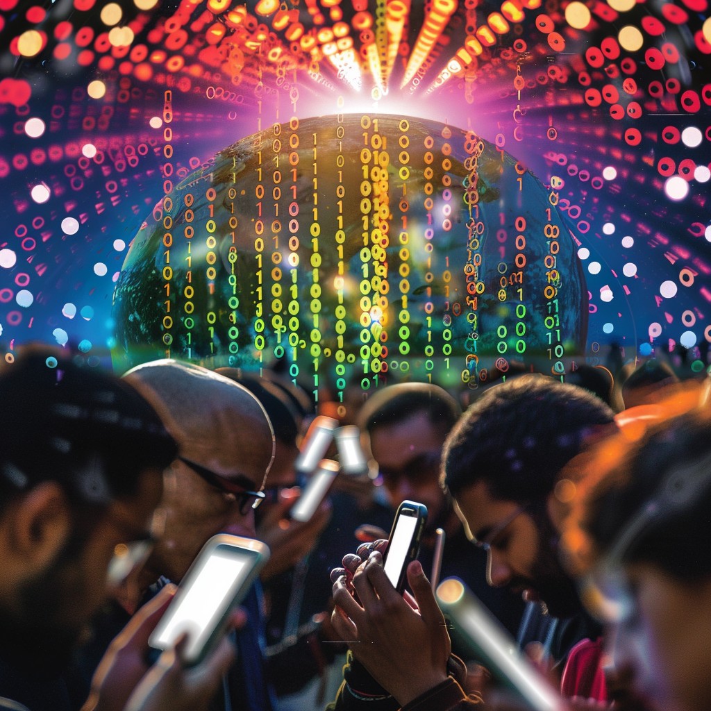 Free Digital World Glow Image - Technology, People, Smartphones ...