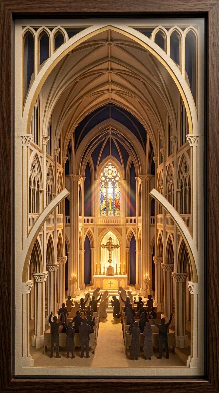 Sacrd Paper Free Sacred Paper Cathedral Image - Papercraft, Diorama, Cathedral ...