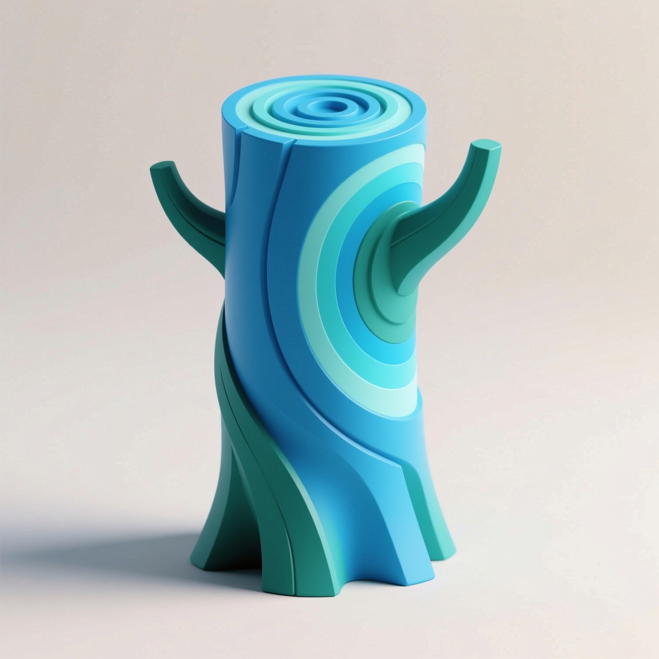 Free Twisted Cyan Tree Image - Tree, Cyan, Spiral | Download at StockCake