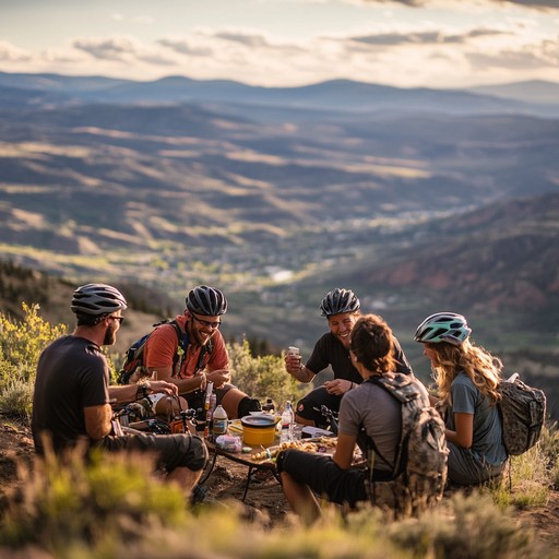 Free Cyclists Sunset View Image - Sunset, Cyclists, Adventure ...
