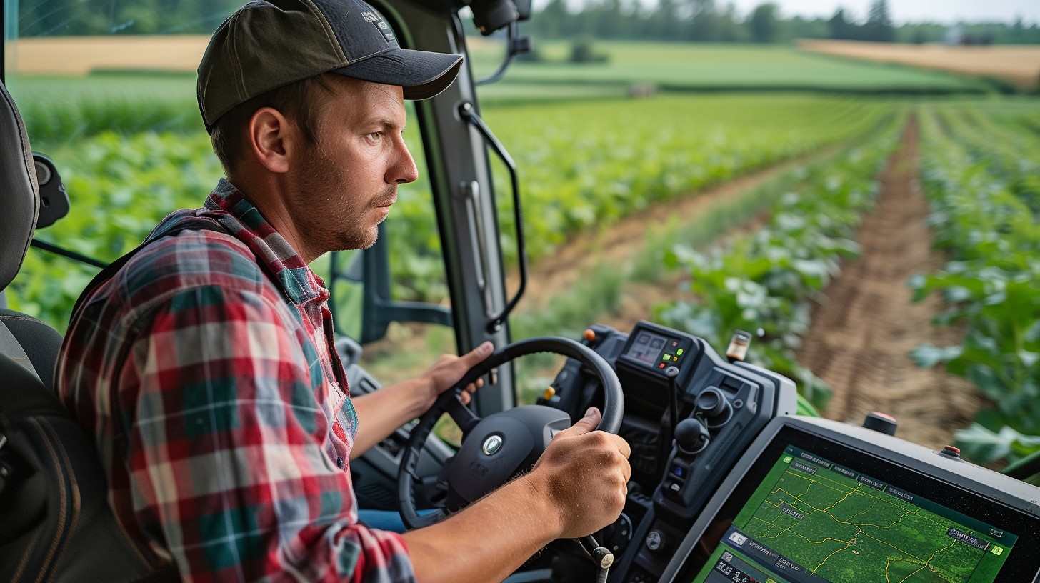 Free Farmer Driving Tractor Image - Farmer, Tractor, Agriculture ...
