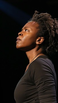 Free Intense Dramatic Stare Image - Woman, Stage, Lights | Download at ...
