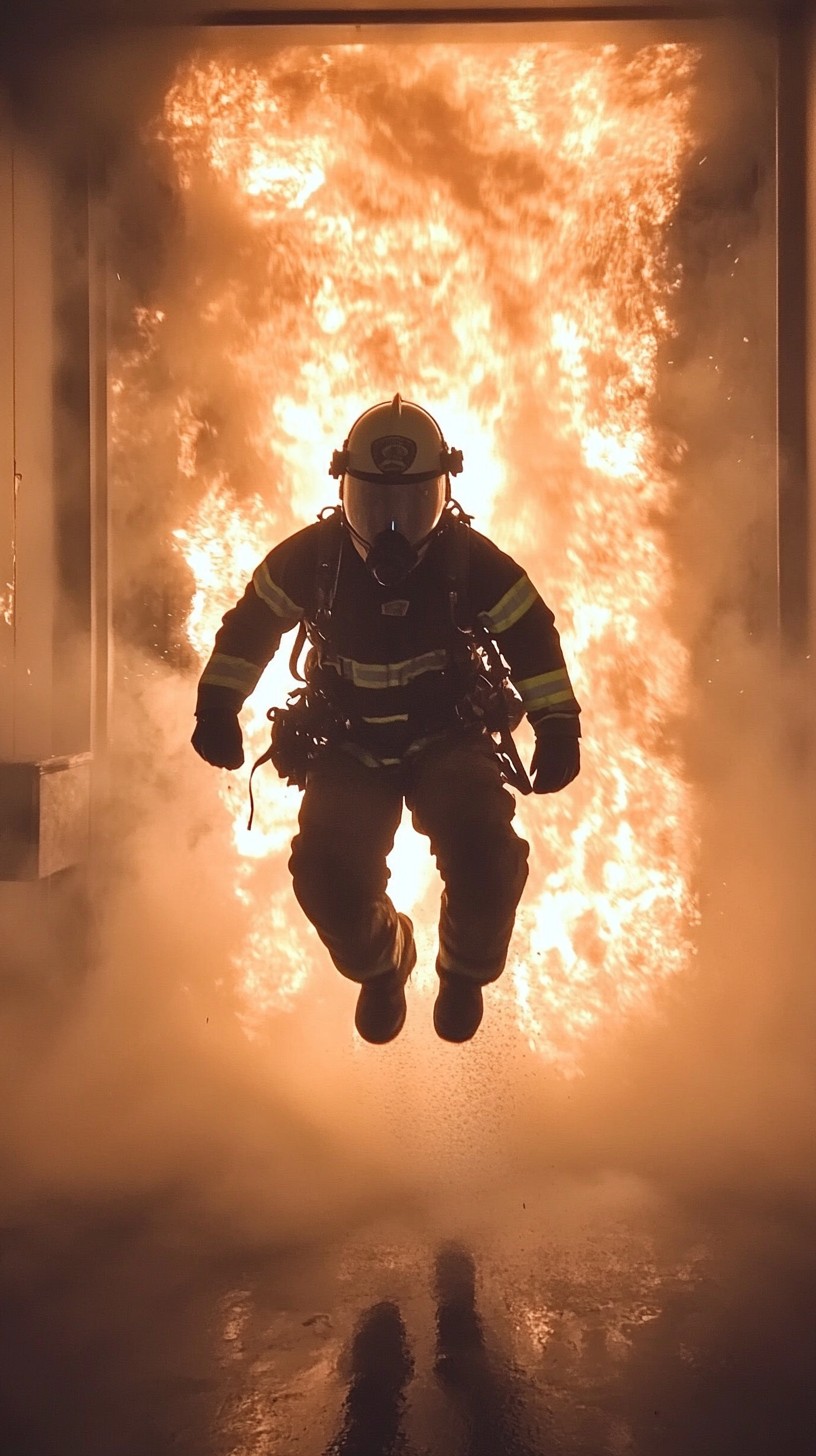 Free Fiery Rescue Operation Image - Firefighter, Fire, Bravery ...