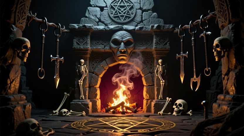Free Occult Flame Portal Image - Hearth, Occult, Gothic | Download at ...