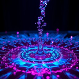 Download Neon Liquid Splash Image - Splash, Droplet, Neon | StockCake