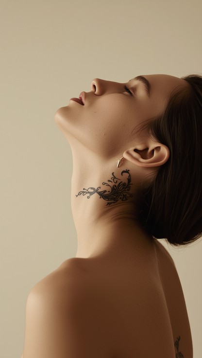 Neck Portrait Free Elegant Neck Artwork Photo - Tattoo, Neck, Portrait | Download at ...