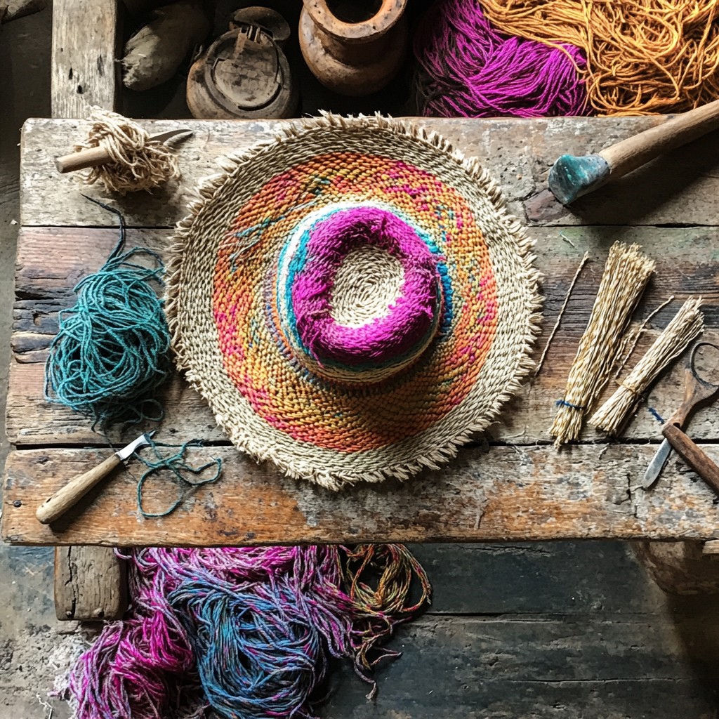 Free Colorful woven hat Image - Craft, Hat, Yarn | Download at StockCake