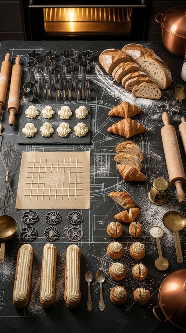 Free Pastry Blueprint Layout Image - Baking, Pastry, Bread | Download ...