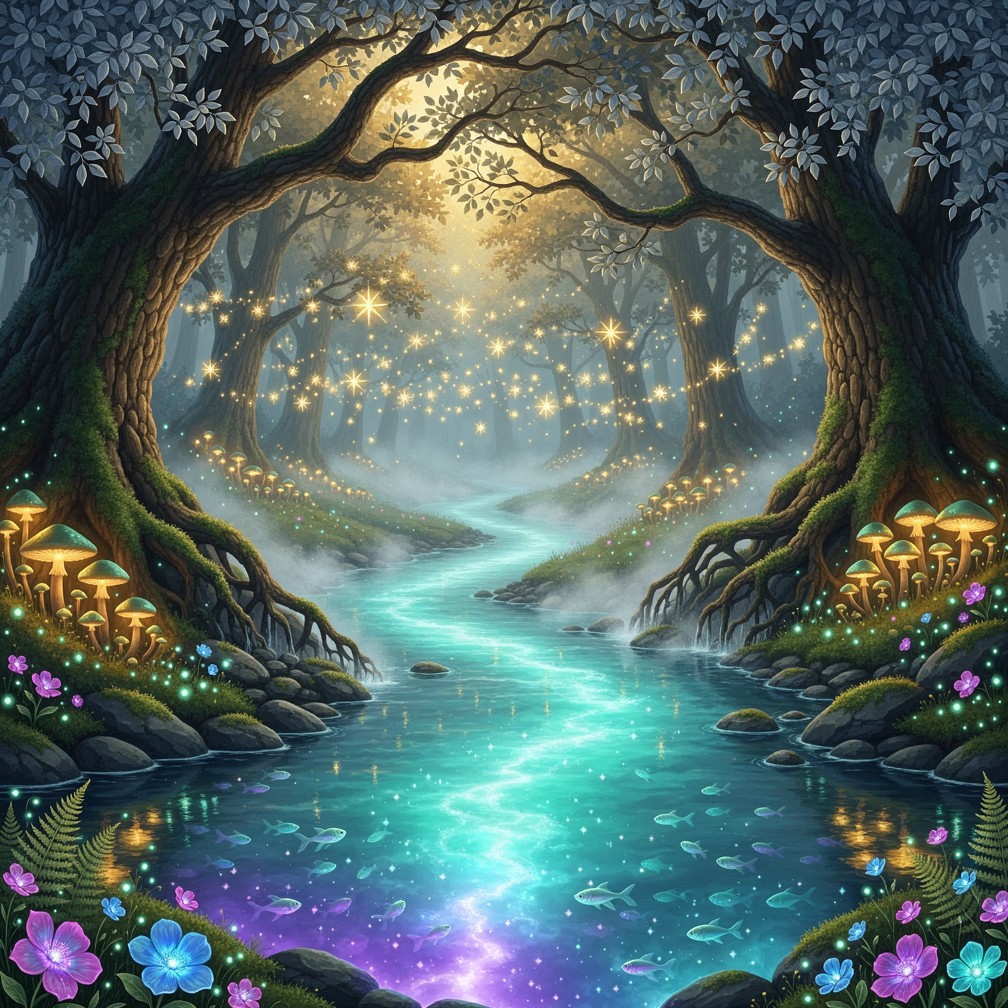 Free Enchanted Forest Stream Image - Enchanted, Forest, River ...