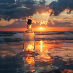 Free Sunset Bottle Beach Image - Sunset, Beach, Bottle | Download at ...