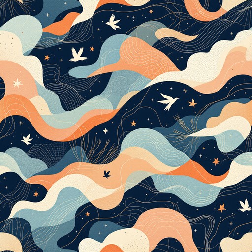 Wave Pattern Bird Frit Free Waves Meet Sky Image - Abstract, Waves, Birds | Download at StockCake