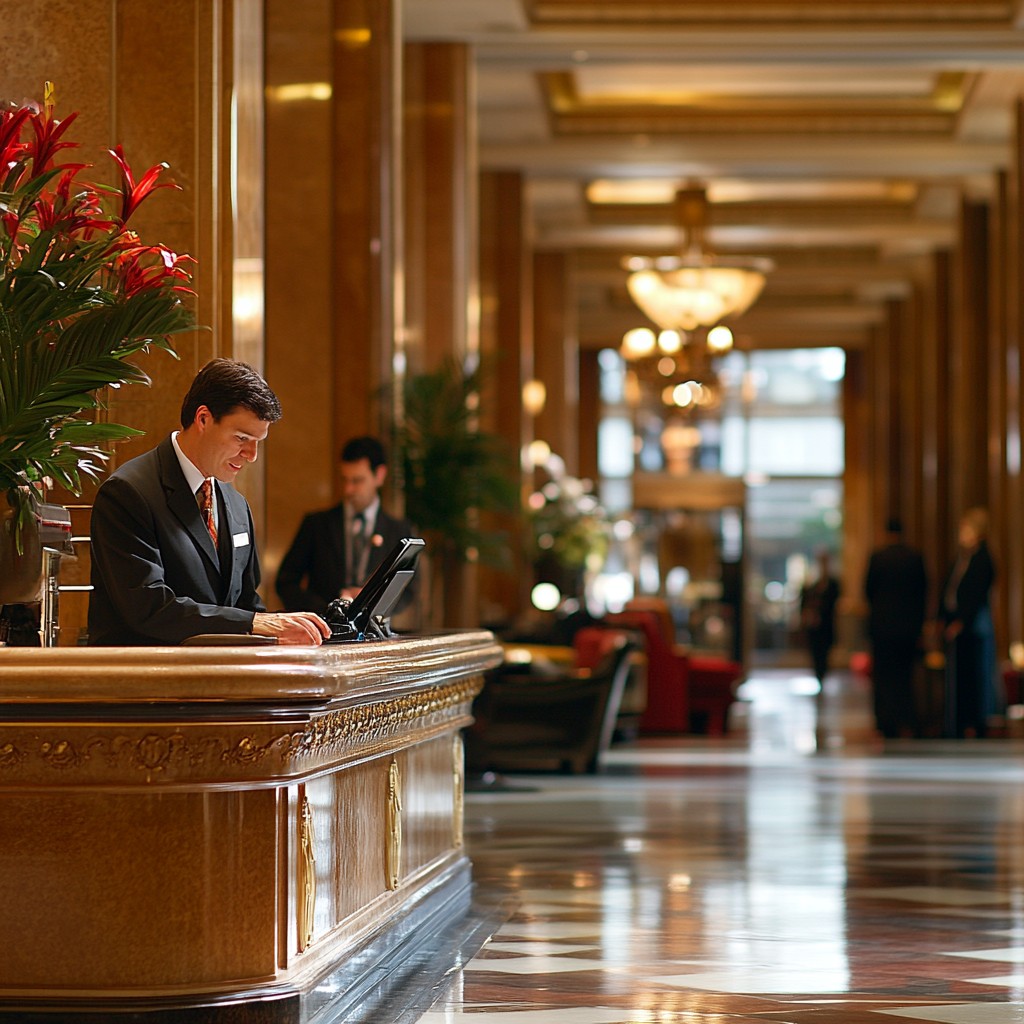 Example Motel Reception Free Hotel Reception Area Image - Hotel, Lobby, Receptionist | Download ...