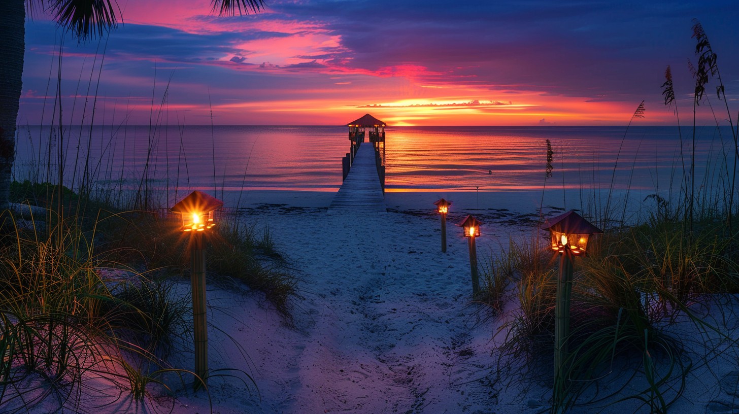 Free Sunset Beach Path Image - Sunset, Beach, Path | Download at StockCake