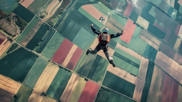 Free Skydiving Adventure Awaits Image - Skydiving, Adventure, Sunset ...