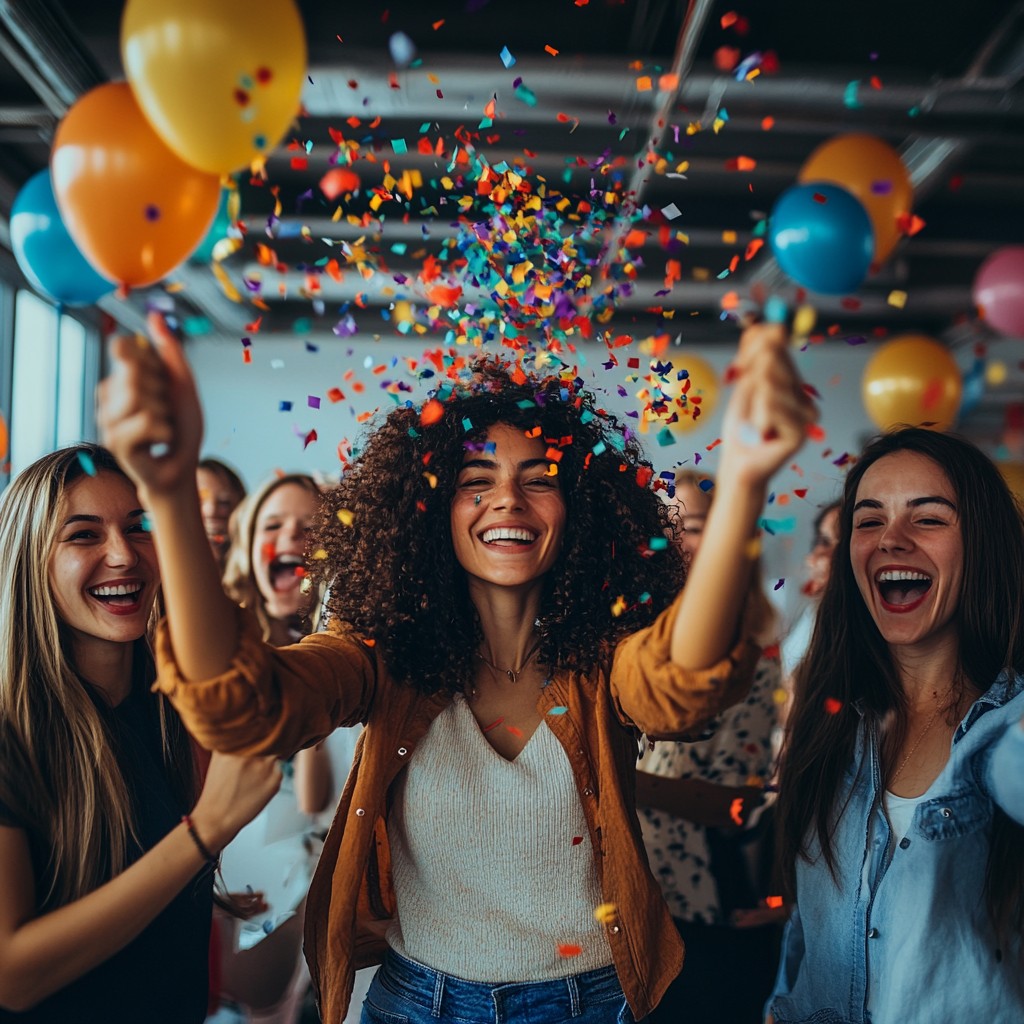 Free Joyful party celebration Image - Party, Celebration, Confetti ...