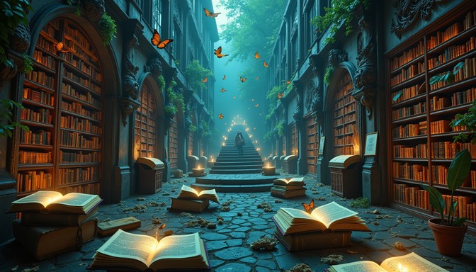 Free Cave Book Path Image - Cave, Books, Mysterious | Download at StockCake