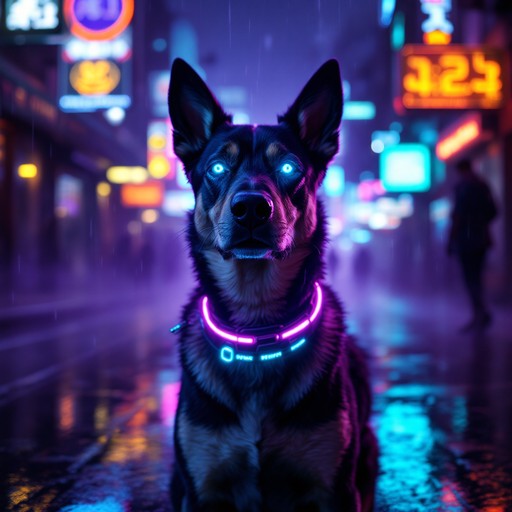 Perro Neon Free Neon Cyberpunk Canine Image - Cyberpunk, Neon, Dog | Download at ...