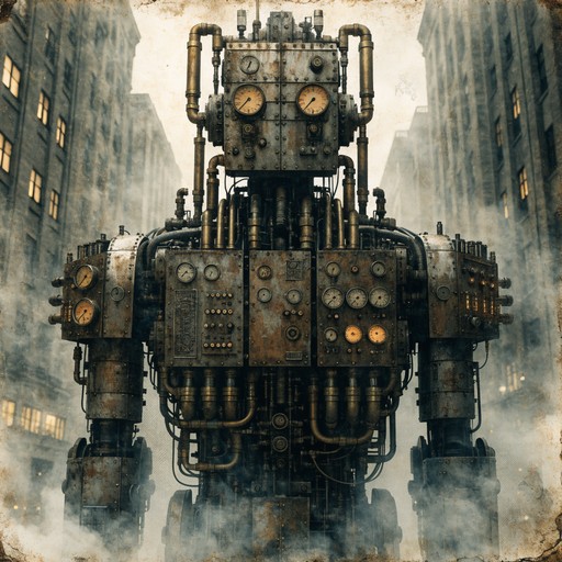 Free Giant Metal Titan Image - Robot, Vintage, Sepia | Download at ...