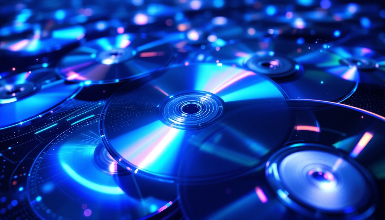 Free Shimmering Digital Discs Image - Digital, Technology, Futuristic ...