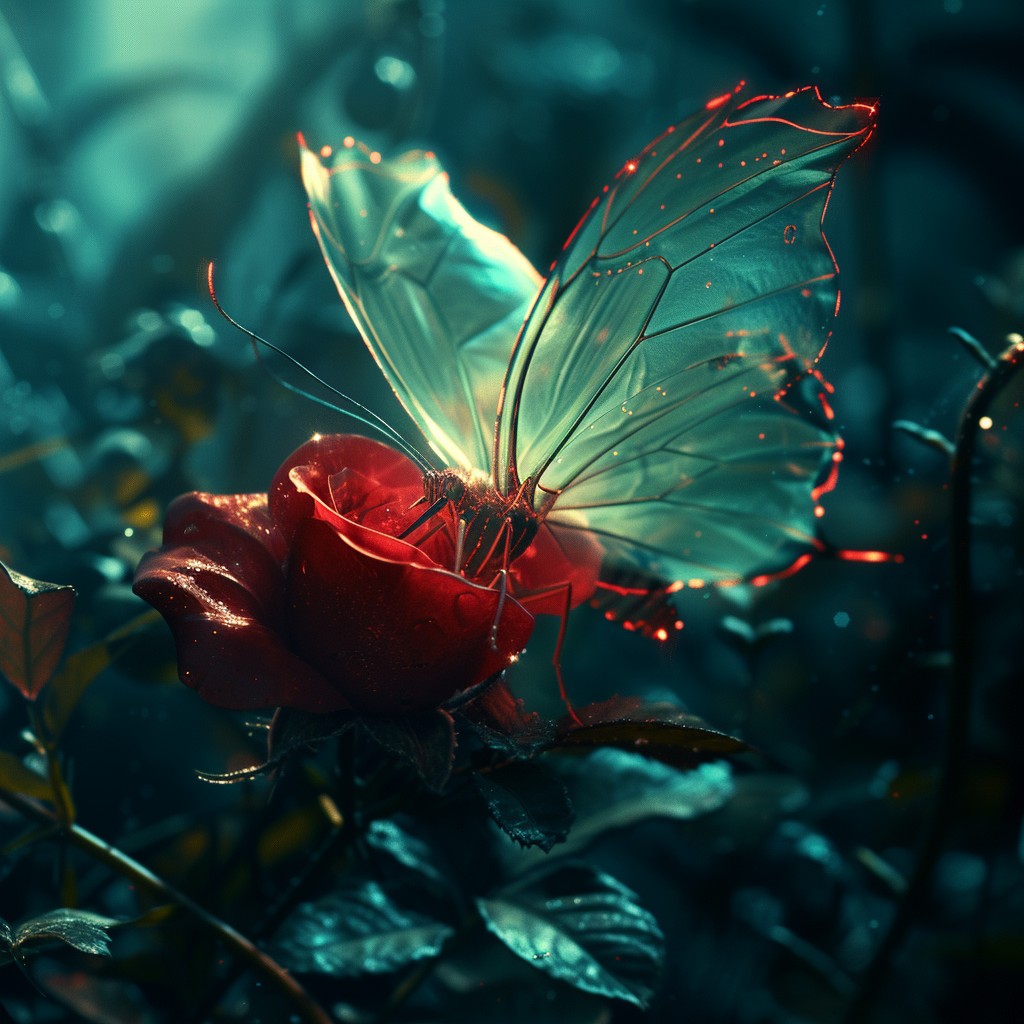 Free Butterfly on Rose Image - Butterfly, Rose, Petals | Download at ...