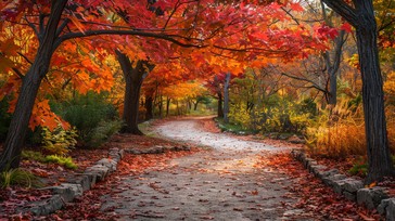 Free Autumn Park Path Image - Autumn, Park, Path | Download at StockCake