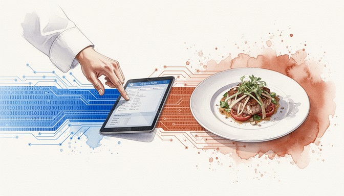 Free Code Meets Cuisine Image - Watercolor, Chef, Technology | Download ...