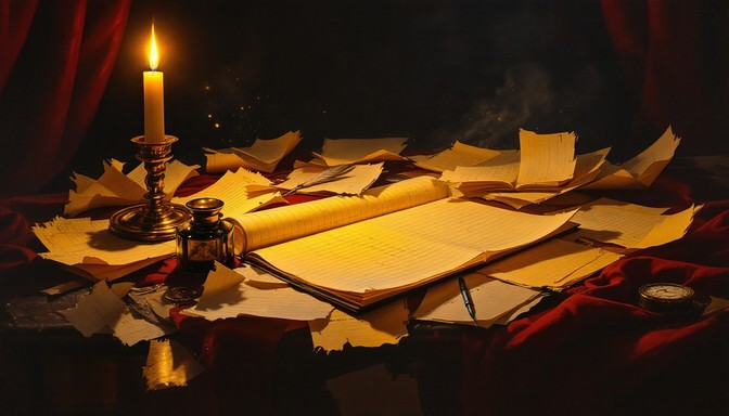 Free Candlelit Legal Papers Image - Baroque, Candlelight, Notepad ...