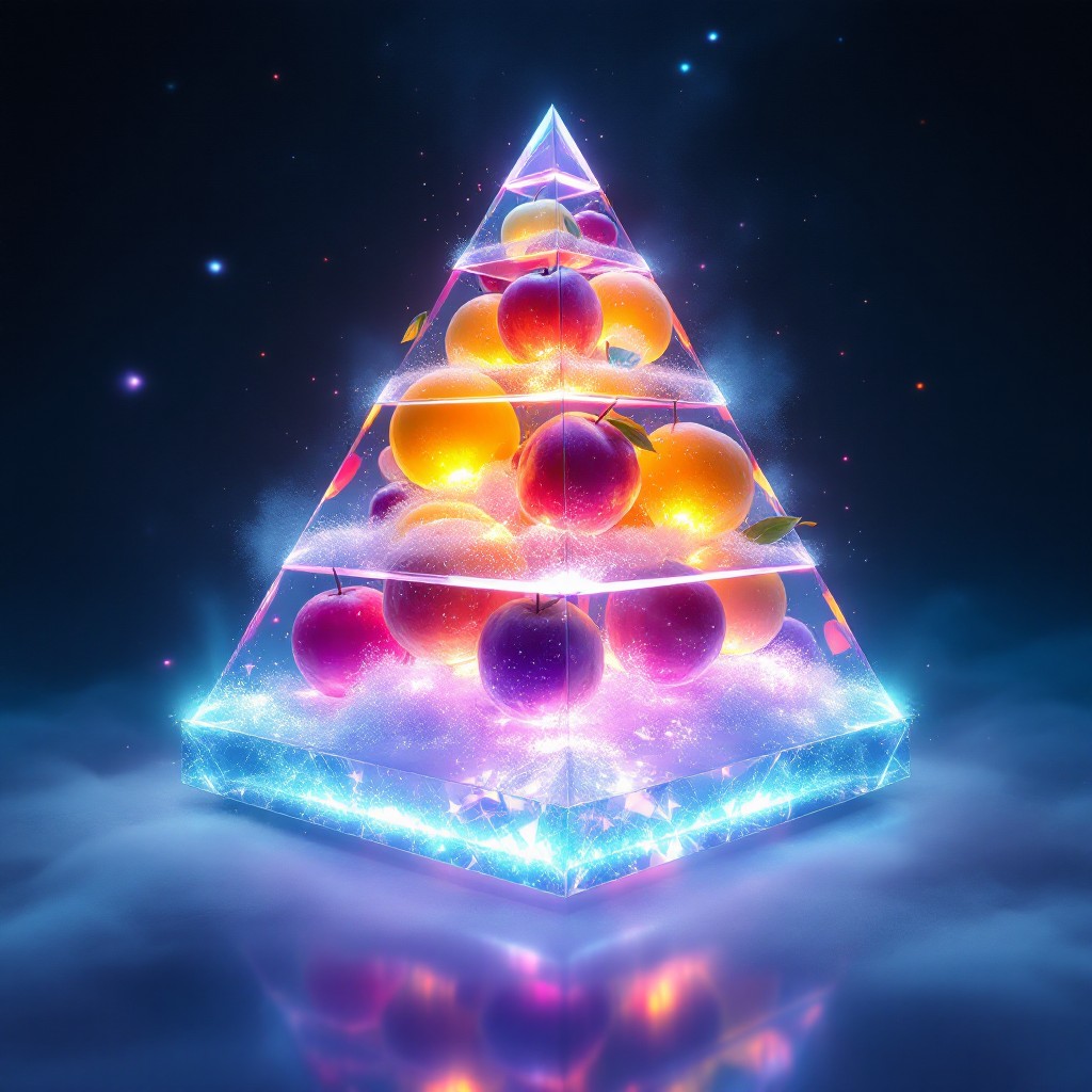 Juice Pyramyd Free Crystalline Fruit Pyramid Image - Crystal, Pyramid, Geometric ...