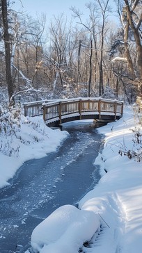 Free Winter Bridge Scene Image - Winter, Bridge, Snow | Download at ...