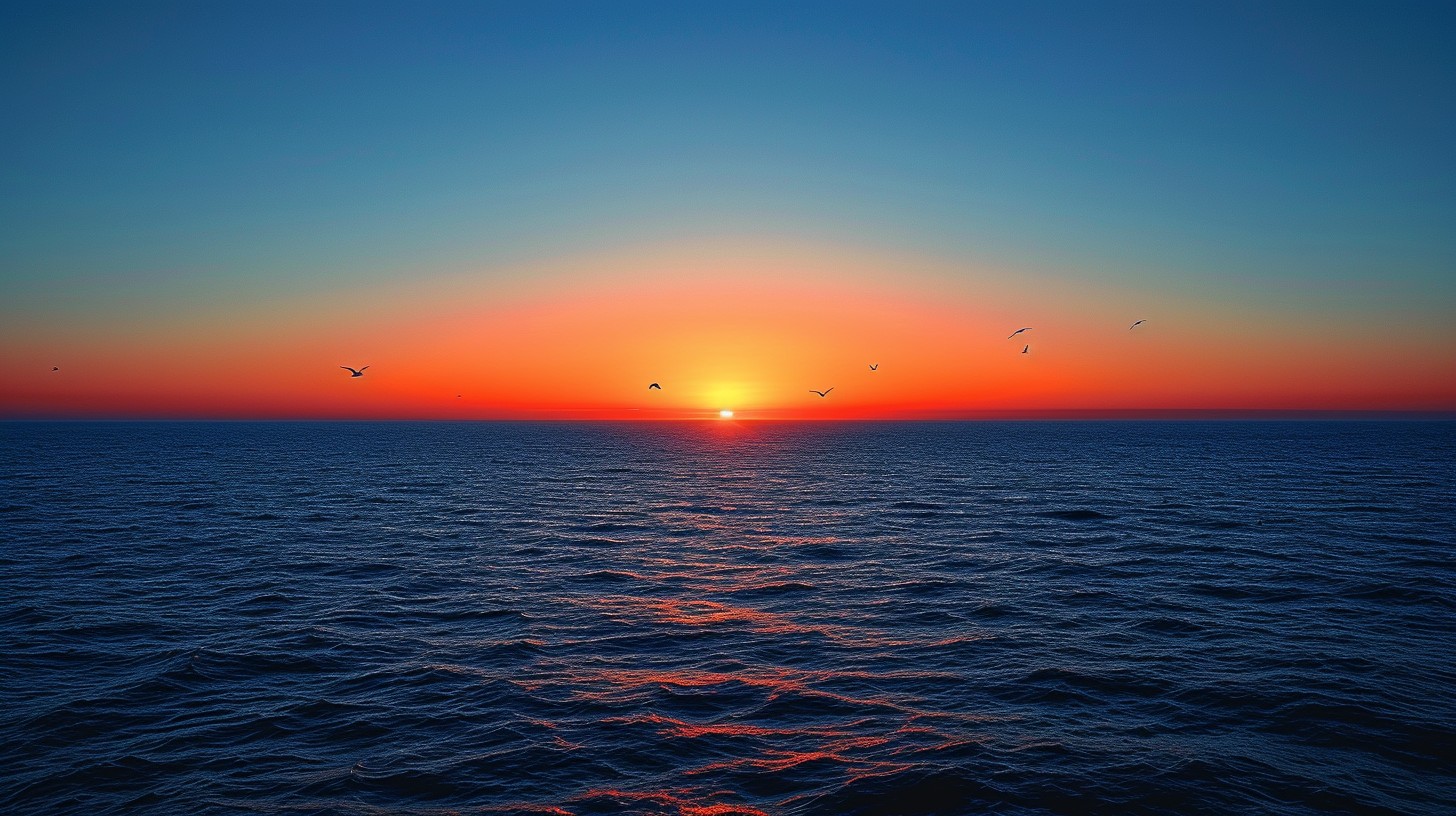 Free Ocean Sunset Serenity Image - Sunset, Ocean, Sky | Download at ...