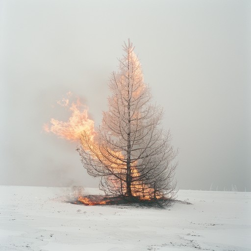 Tree Cold Pyro Free Burning lone tree Image - Tree, Fire, Twilight | Download at StockCake