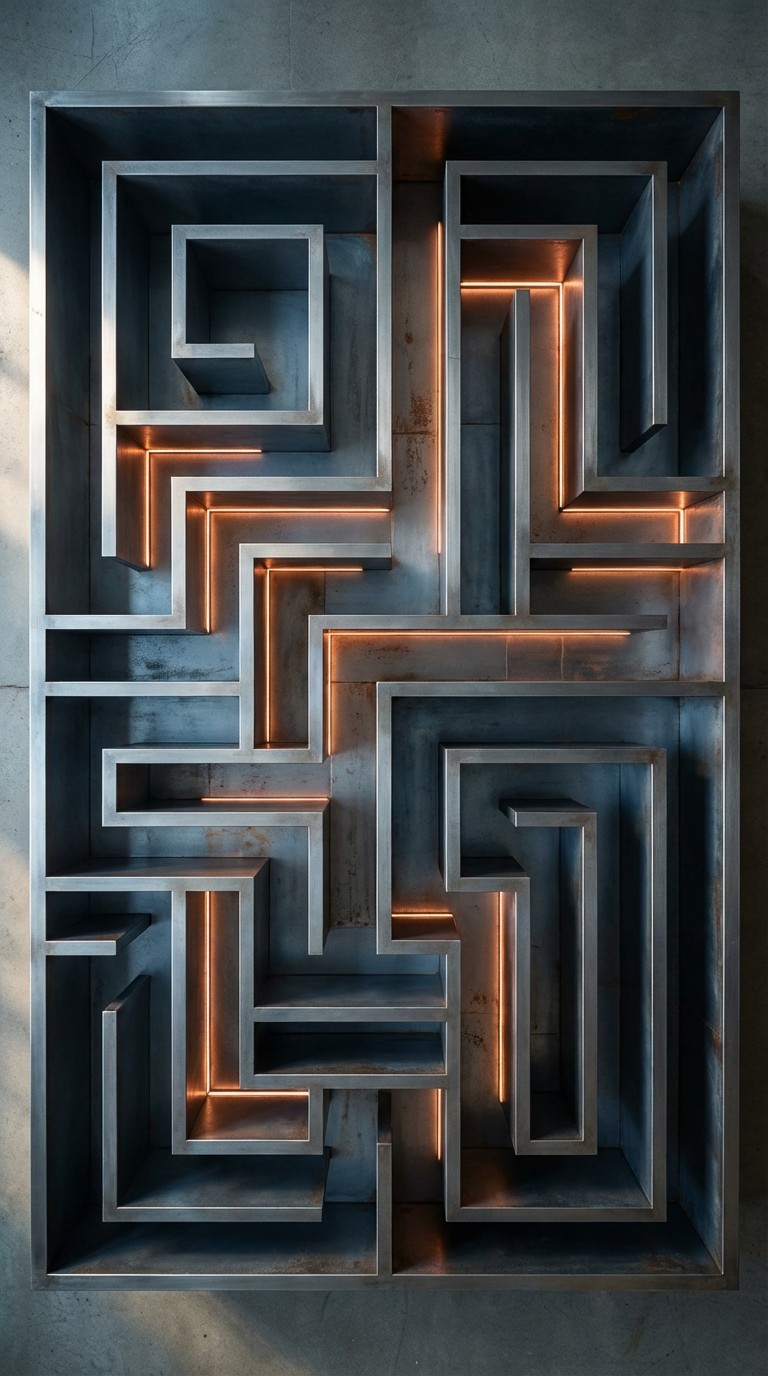 Impossible Labyrinth Design Free Industrial Labyrinth Design Image - Labyrinth, Maze, Metal ...