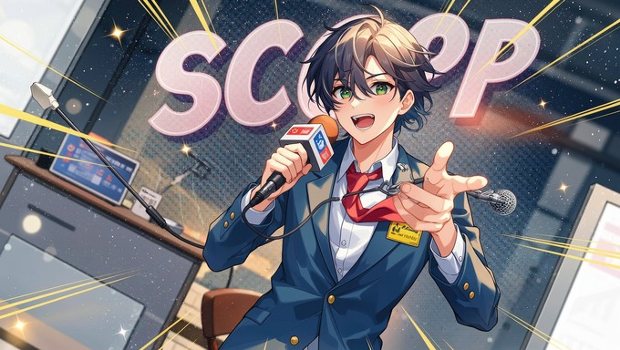 Reporter Animation Guko Free Breaking News Reporter Image - Journalist, Reporter, Anime ...