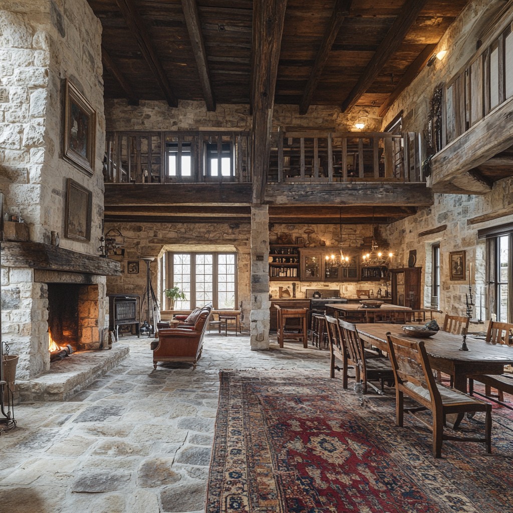 Free Rustic stone interior Image - Rustic, Interior, Fireplace ...