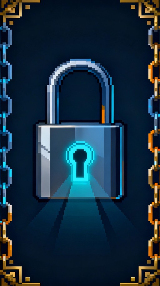 Pixelated Code Lock Download Colorful padlock display Image - Padlocks, Colorful, Security ...